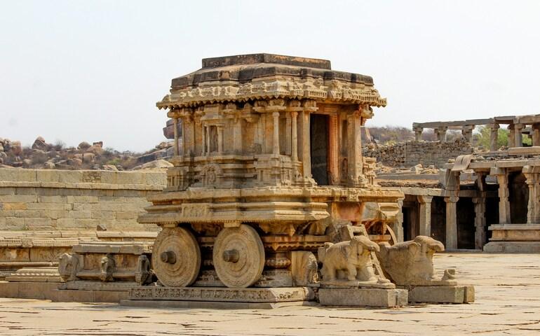 Architecture of Hampi monuments.