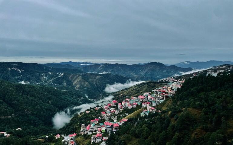 Aerial view of Shimla
