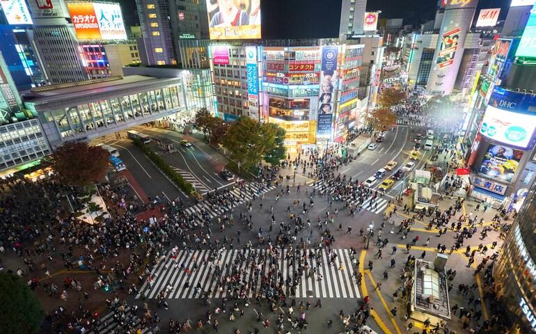 Aerial view of Tokyo