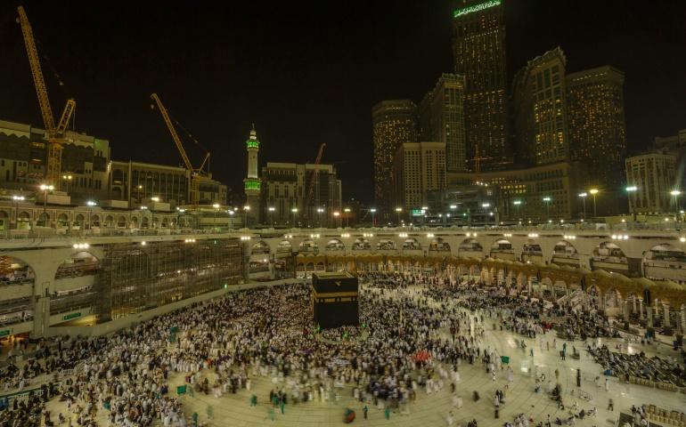 A sight from Mecca, Saudi Arabia's holy city