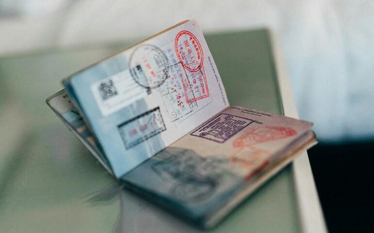 Visa stamps