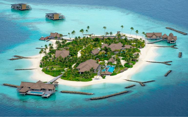 The private island of Waldorf Astoria Maldives