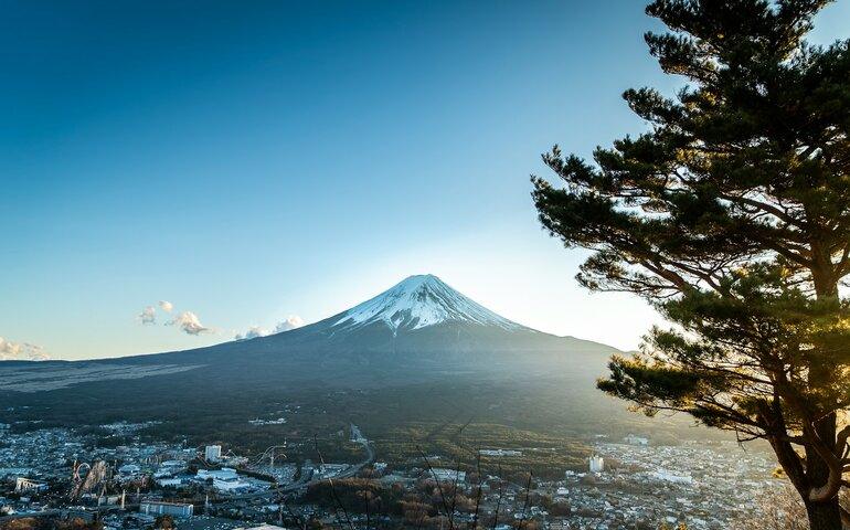 Sunset at Mt. Fuji (Fuji San), Japan