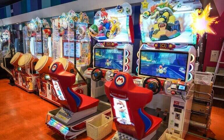 Arcade video games in Tokyo, Japan