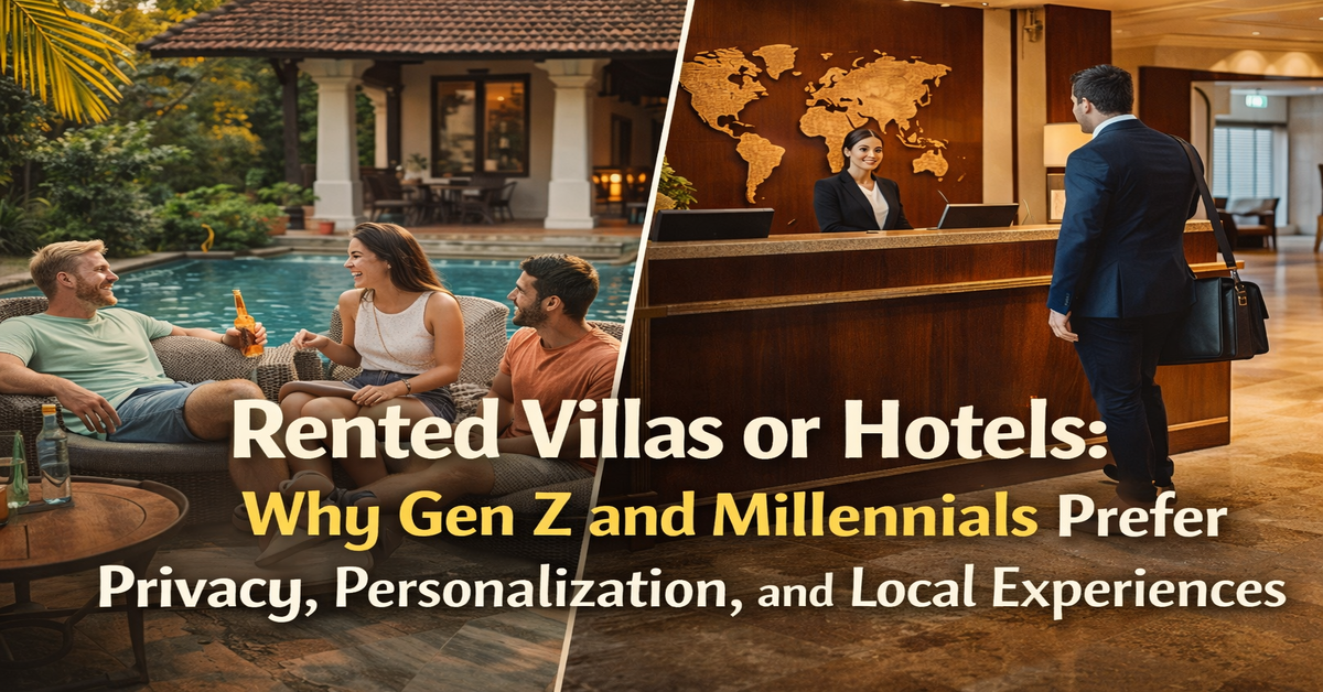 Rented Villas or Hotels: Why Gen Z and Millennials Prefer Privacy, Personalization, and Local Experiences