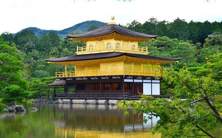 Golden Pavilion Temple Kinkaku-ji, Japan