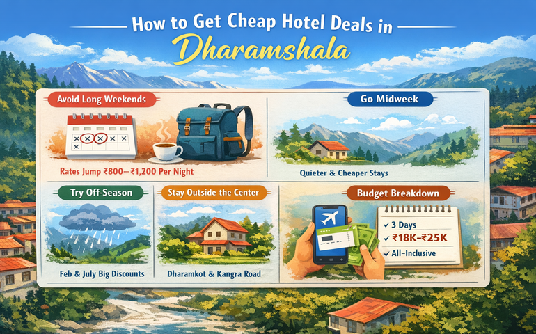 How to save on Dharamshala Hotels