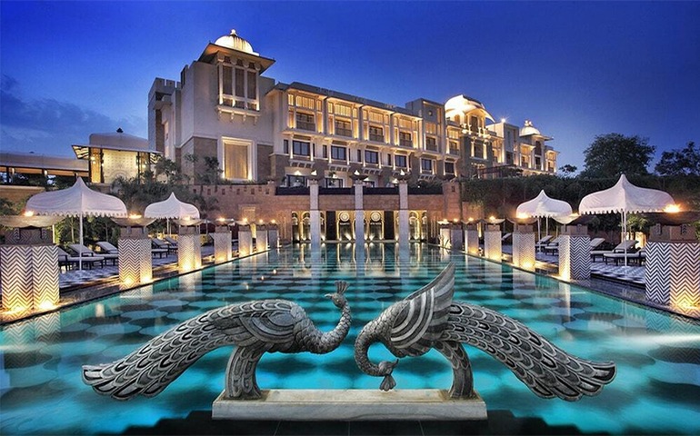 Leela Palace Swimming Pool Area