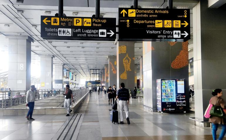 Domestic arrival point at Delhi Airport