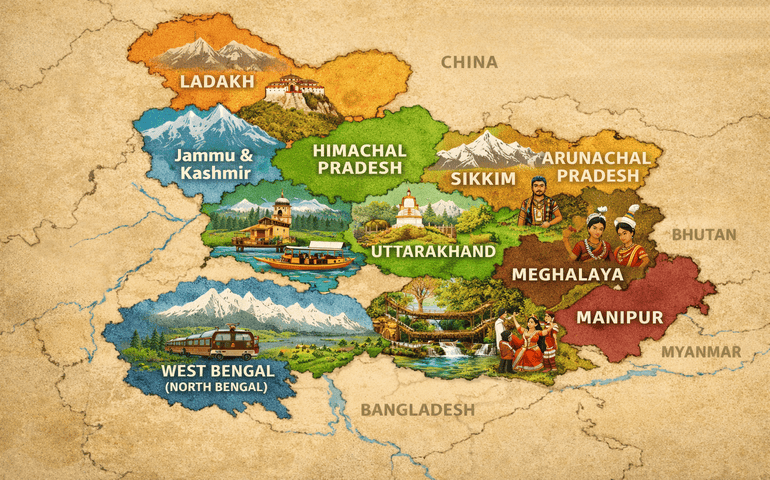 Top 10 Coldest States in India