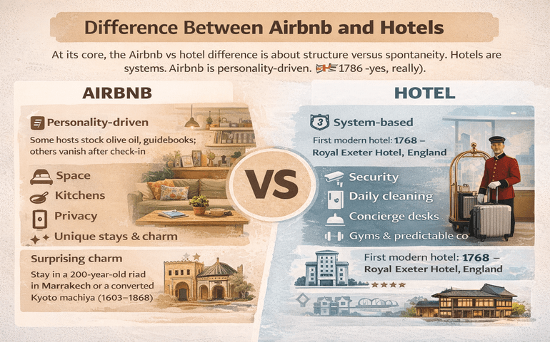 Airbnb vs Hotels - Key Differences