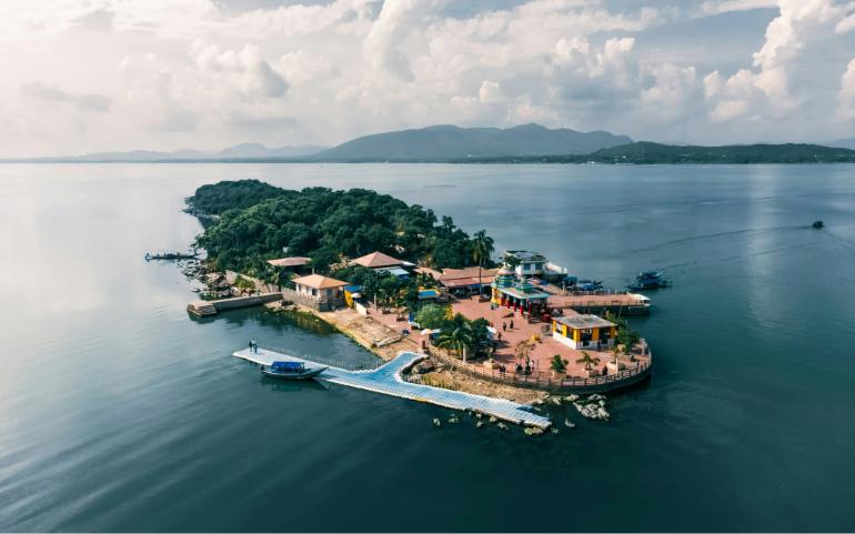 Kalijai temple in Chilika Lake, Odisha