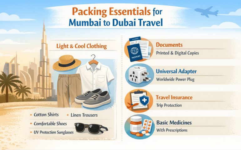 Things to carry while travelling to Dubai