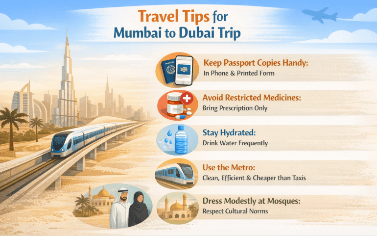 Travel Tips For Mumbai to Dubai