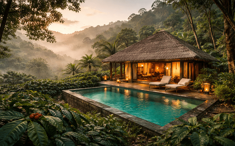 Coffee-scented air, and nowhere to rush.