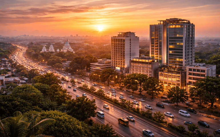 When business meets a slow morning glow