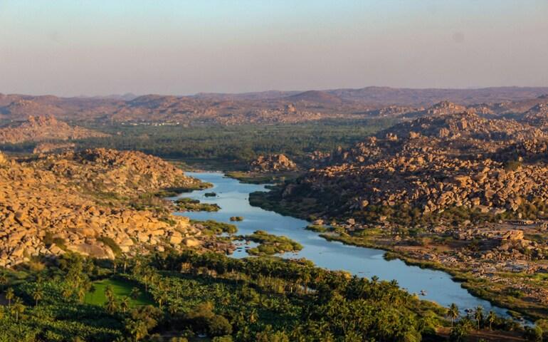 Ariel View of Mountains in Hampi
Ima