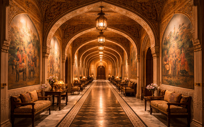 Walking to breakfast or walking through history? Both.