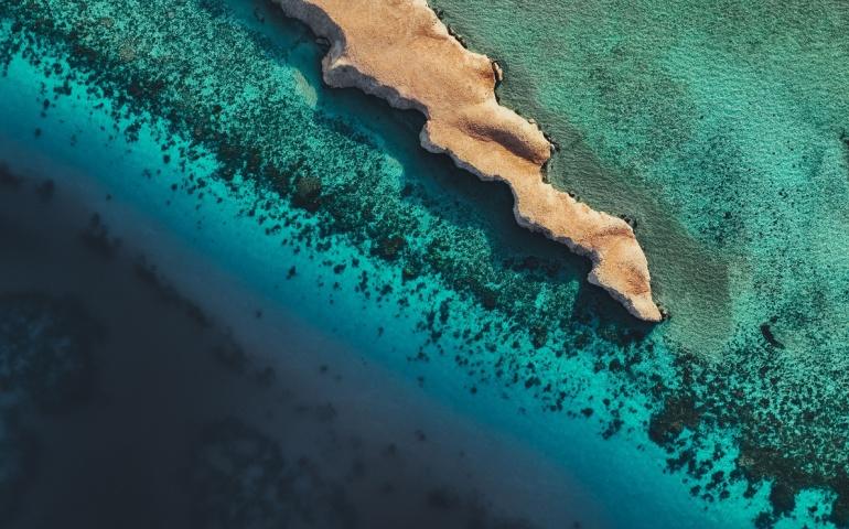 The Red Sea Area, home to many pristine islands and resorts, including NEOM, Saudi Arabia