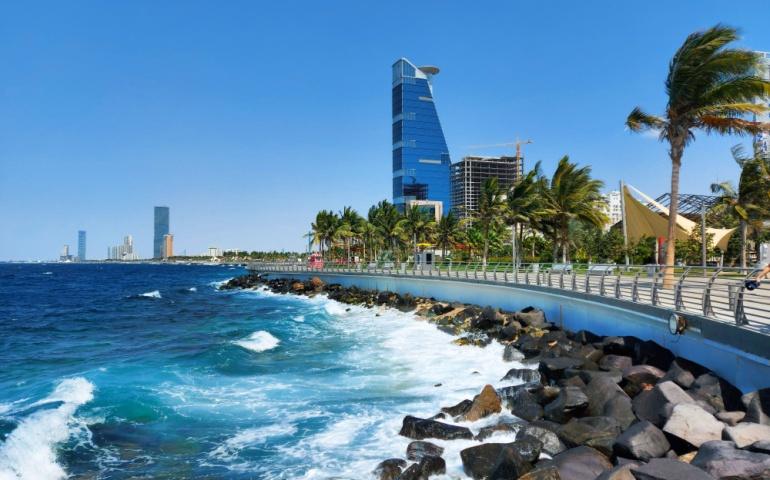 Red Sea corniche View, Jeddah, Saudi Arabia