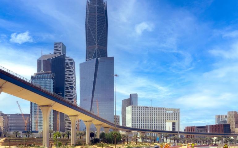 Riyadh, skyscrapers equipped with the latest technology, King Abdullah Financial District, in the capital, Riyadh, Saudi Arabia