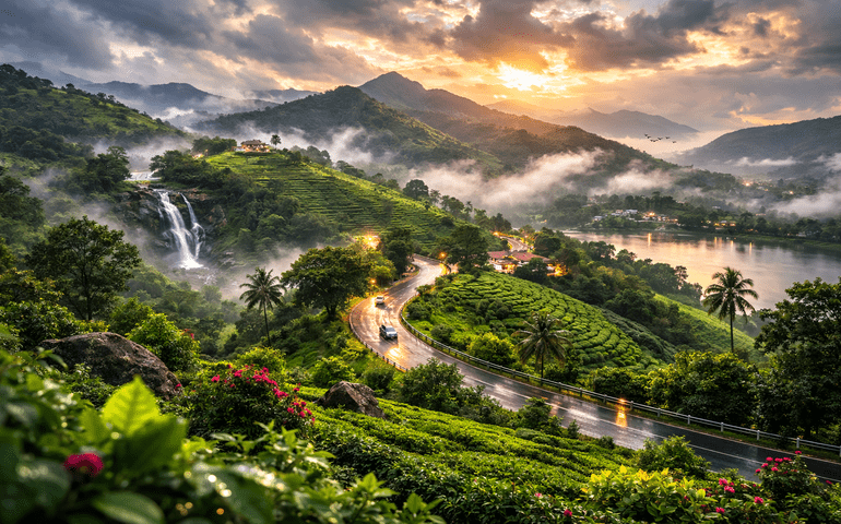 Misty monsoon mornings