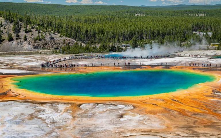 Grand Prismatic Pool at Yellowstone National Park