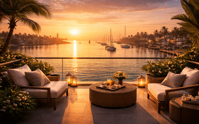 Waking up to ships and silence.