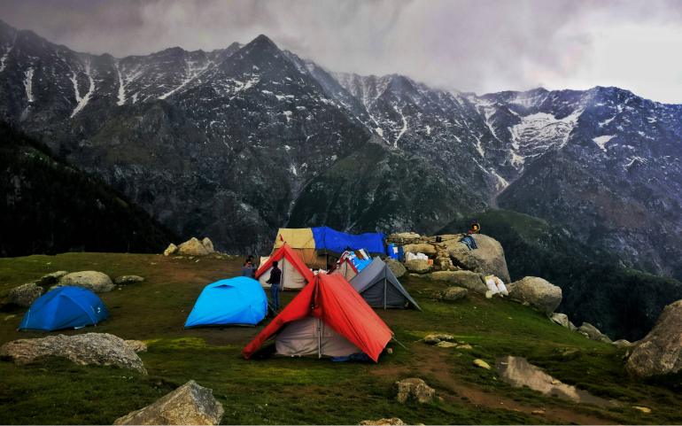 Camping at 10k Ft, Dharamshala