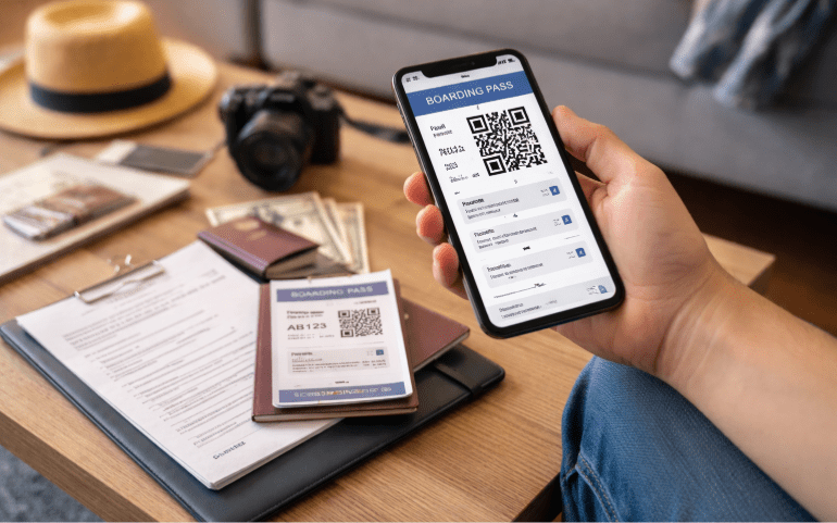 A Person Downloading on the Mobile