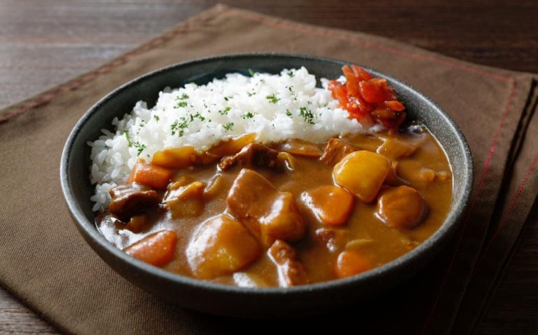 Japanese curry and rice