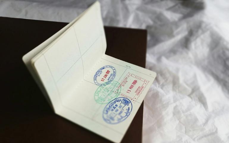 UAE stamp on passport

