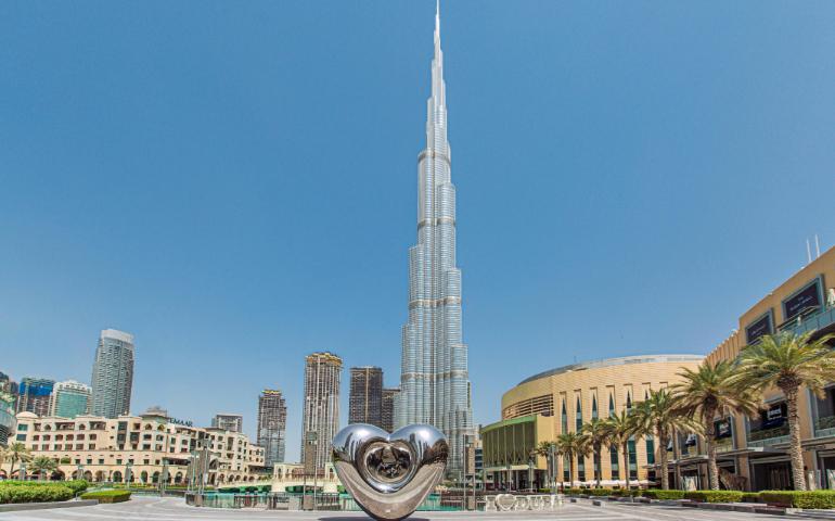 A View of the Burj Khalifa in Dubai
