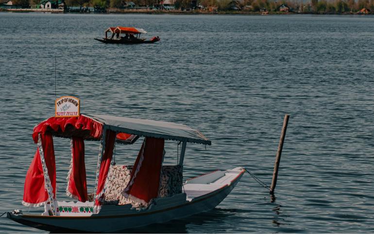 Boat in the Dal Lake