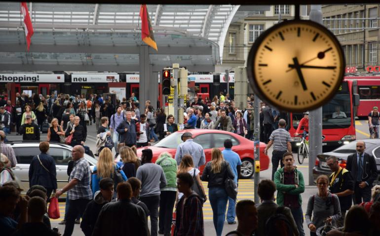 Busy streets of Bern
