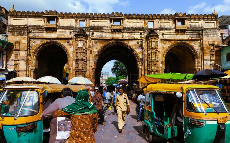 Teen Darwaza, Gandhi Road, Old City, Bhadra, Ahmedabad, Gujarat, India
