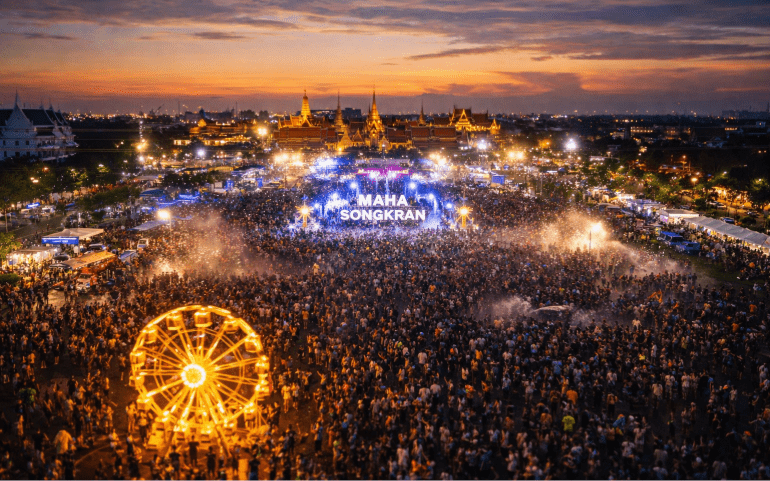 Representative image of the Maha Songkran venue