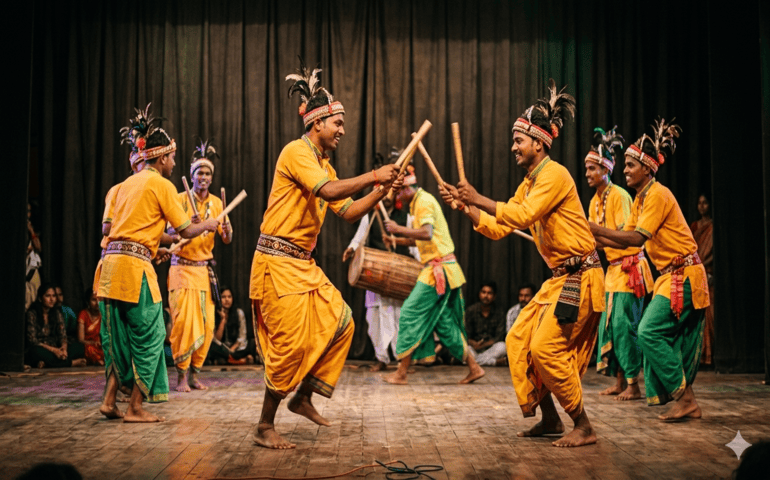 Saila dance AI Generated image for representational purpose