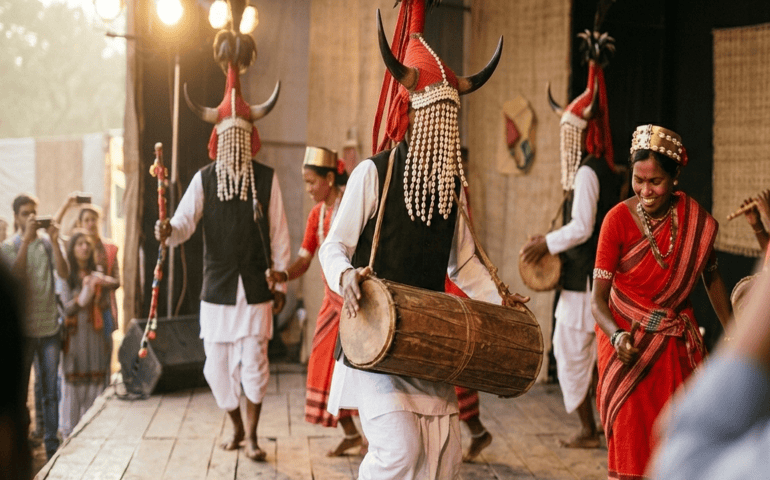 Gaur Maria dance - AI Generated image for representational purpose