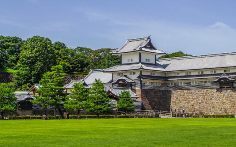 Kanazawa Castle in Kanazawa City, Ishikawa Prefecture, Japan