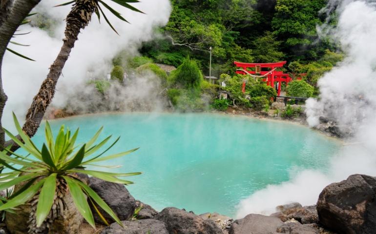 Beppu Onsen in Oita Prefecture, Japan