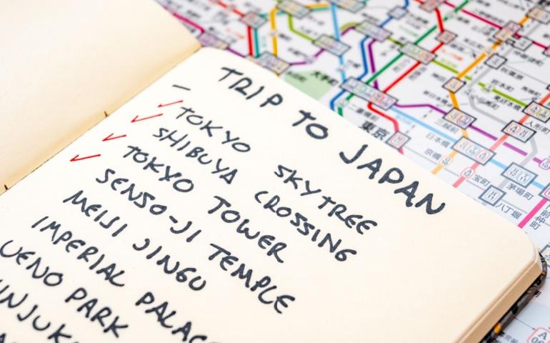 An itinerary and travel guide for Japan