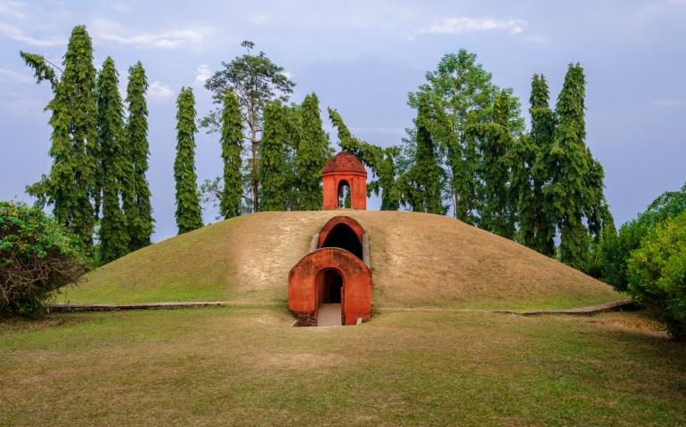 Maidams (Moidams) at Charaideo - ancient burial mounds of the Ahom kings, queens and nobles