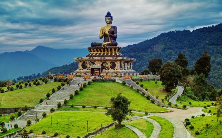 Statue of Lord Buddha, at Rabangla , Sikkim