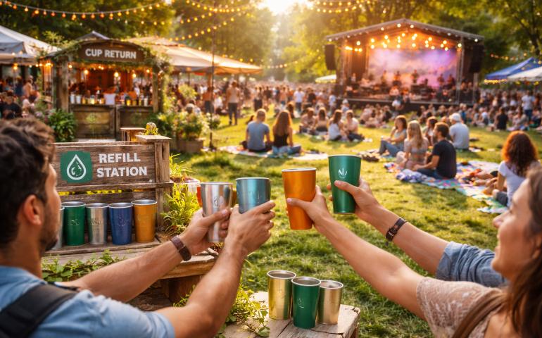 “Good vibes, lower footprints.”