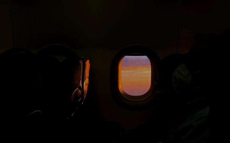 Sunset from Window Seat