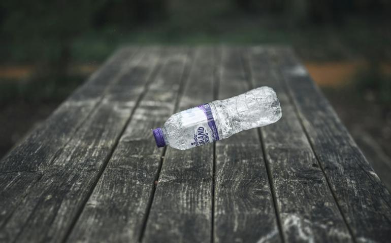 Empty water bottle