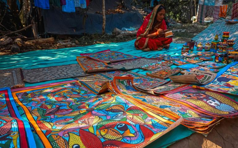 Traditional mithila painting
Image Credit: Monojit Dutta/Pexels