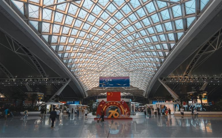 Modern Architectural Design at Hong Kong Airport