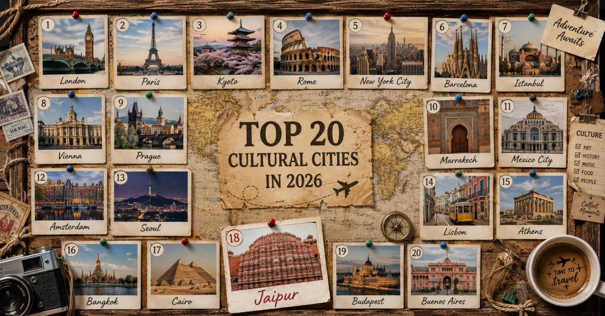 20 Best Cultural Cities In 2026: Jaipur Earns Global Recognition Alongside London